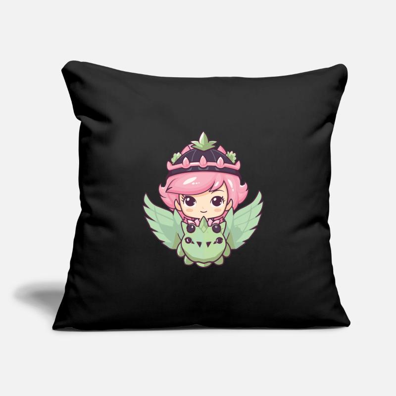 Princesse Dragon Mignon Housse de coussin décorative 45 x 45 cm