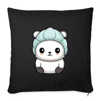 Polar Bear Winter Polar Bear Animal Comic - Sofa pillowcase 17,3'' x 17,3'' (45 x 45 cm) - black - Front