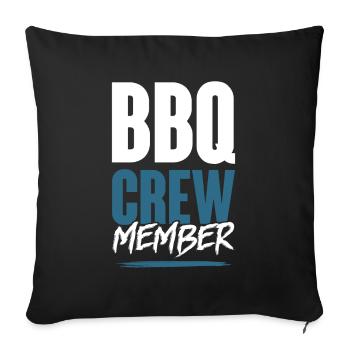 Équipe de barbecue - Housse de coussin décorative 45 x 45 cm - noir - Devant