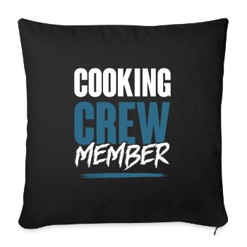 Cooking Crew - Sofakissenbezug 45 x 45 cm - Schwarz - Vorne