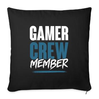 Équipe de joueurs - Housse de coussin décorative 45 x 45 cm - noir - Devant