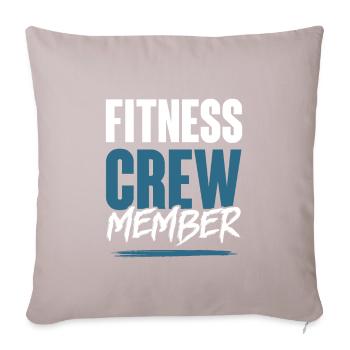 Équipe de remise en forme - Housse de coussin décorative 45 x 45 cm - taupe clair - Devant