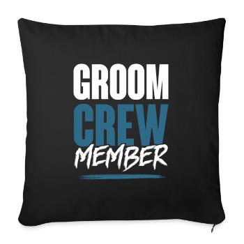 Équipage de palefrenier - Housse de coussin décorative 45 x 45 cm - noir - Devant