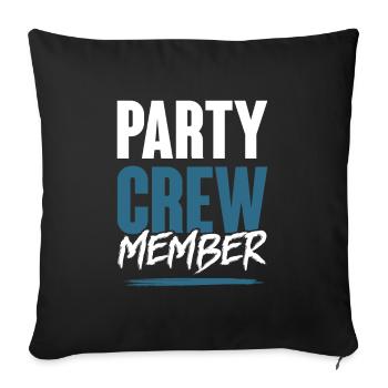 Équipe de fête - Housse de coussin décorative 45 x 45 cm - noir - Devant