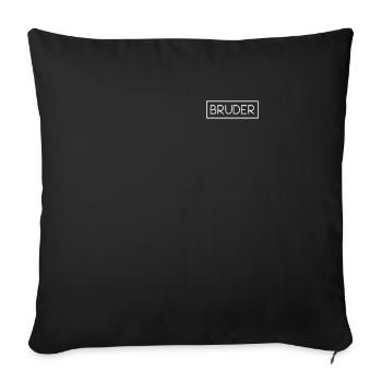 Brother Logo Matching Look Family Brother - Sofa pillowcase 17,3'' x 17,3'' (45 x 45 cm) - black - Front