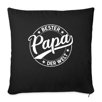 Best Dad in the World Father's Day Daddy Proud Dad - Sofa pillowcase 17,3'' x 17,3'' (45 x 45 cm) - black - Front