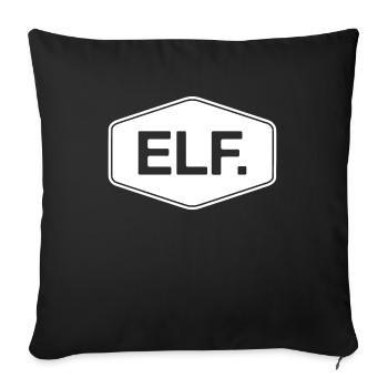 11ème anniversaire Jeune fille 11 ans Elfe - Housse de coussin décorative 45 x 45 cm - noir - Devant