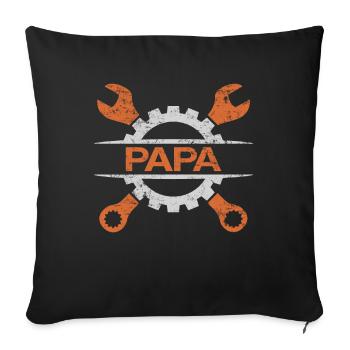 Dad Mechanic Dad Do-it-Yourself - Sofa pillowcase 17,3'' x 17,3'' (45 x 45 cm) - black - Front
