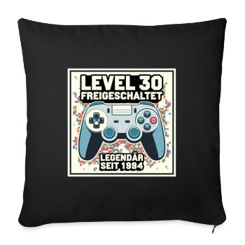 Niveau 30 Débloqué Légendaire depuis 1994 - Housse de coussin décorative 45 x 45 cm - noir - Devant