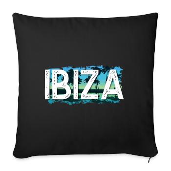 Ibiza - Housse de coussin décorative 45 x 45 cm - noir - Devant