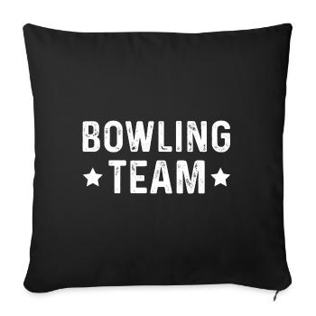 Bowling Team - Sofakissenbezug 45 x 45 cm - Schwarz - Vorne