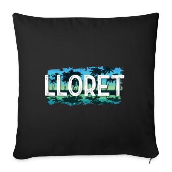 Lloret De Mar - Sofakissenbezug 45 x 45 cm - Schwarz - Vorne