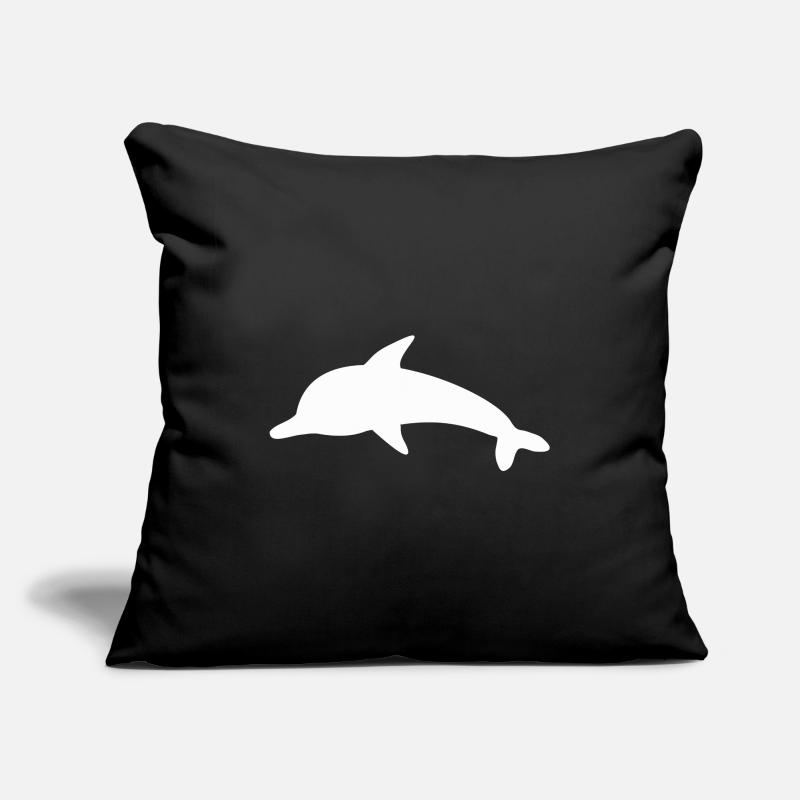 Dolphin Dolphins Shadow Figure Sofa pillowcase 17,3'' x 17,3'' (45 x 45 cm)