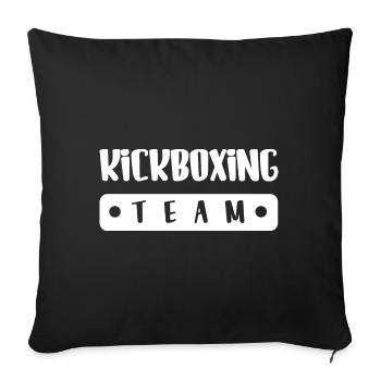 Kickboxing Team - Sofakissenbezug 45 x 45 cm - Schwarz - Vorne