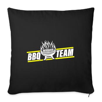 Barbecue Grill Bbq Team - Sofa pillowcase 17,3'' x 17,3'' (45 x 45 cm) - black - Front