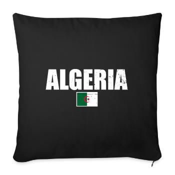 Algeria Algeria Algerian flag - Sofa pillowcase 17,3'' x 17,3'' (45 x 45 cm) - black - Front