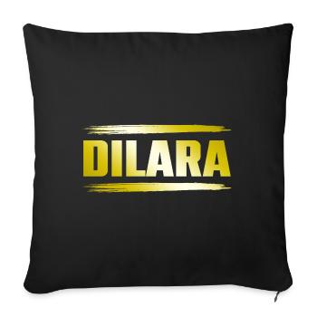 Daniel - Housse de coussin décorative 45 x 45 cm - noir - Devant