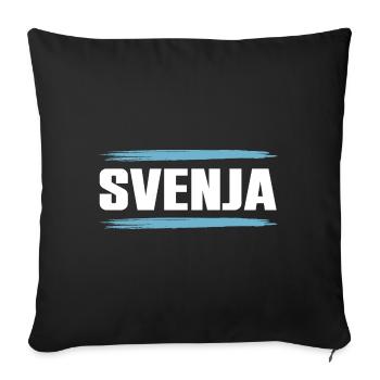Jennifer - Sofa pillowcase 17,3'' x 17,3'' (45 x 45 cm) - black - Front