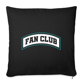 Fan Club Member - Sofa pillowcase 17,3'' x 17,3'' (45 x 45 cm) - black - Front