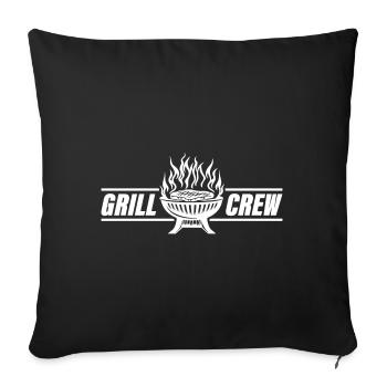 Grill Crew Grilling - Sofa pillowcase 17,3'' x 17,3'' (45 x 45 cm) - black - Front
