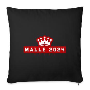Malle 2024 Krone Holiday - Sofa pillowcase 17,3'' x 17,3'' (45 x 45 cm) - black - Front