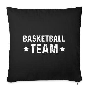 Équipe de basket-ball - Housse de coussin décorative 45 x 45 cm - noir - Devant