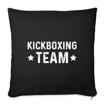 Kickboxing Team - Sofakissenbezug 45 x 45 cm - Schwarz - Vorne