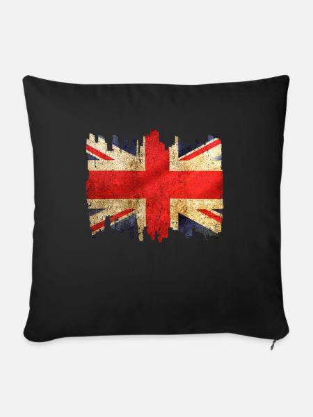 England - Sofakissenbezug 45 x 45 cm - Schwarz