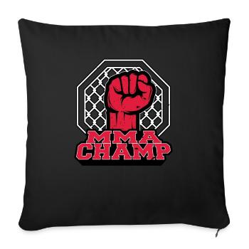 Mixed Martial Arts Champion - Sofakissenbezug 45 x 45 cm - Schwarz - Vorne