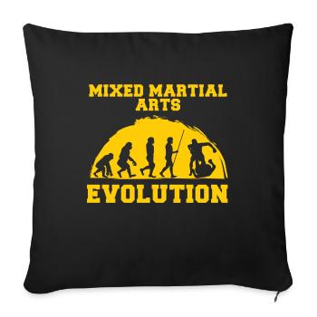 MMA Evolution Grappling - Sofakissenbezug 45 x 45 cm - Schwarz - Vorne