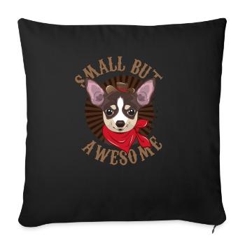 Chihuahua - Sofa pillowcase 17,3'' x 17,3'' (45 x 45 cm) - black - Front