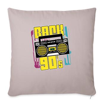 Retro 90s - Sofa pillowcase 17,3'' x 17,3'' (45 x 45 cm) - light taupe - Front