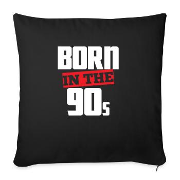 90s - Sofa pillowcase 17,3'' x 17,3'' (45 x 45 cm) - black - Front