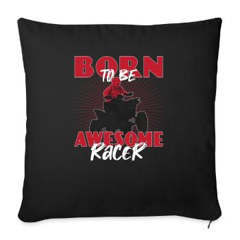 Born to ride a quad bike - Sofa pillowcase 17,3'' x 17,3'' (45 x 45 cm) - black - Front