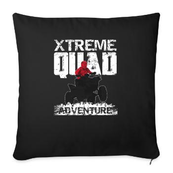Extreme Quad - Sofa pillowcase 17,3'' x 17,3'' (45 x 45 cm) - black - Front