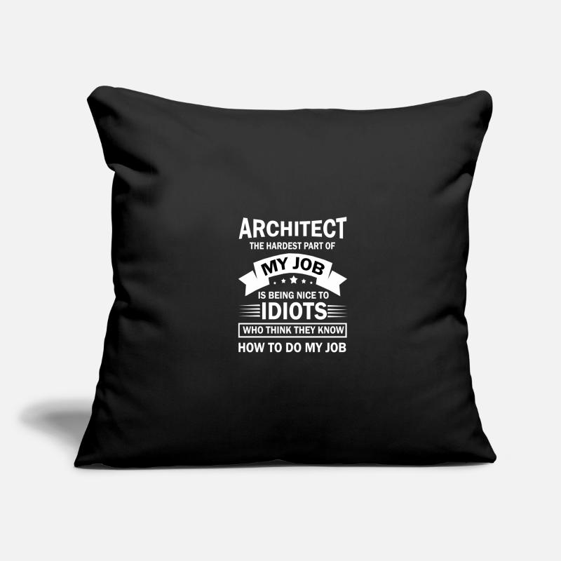 Architect architect funny Sofa pillowcase 17,3'' x 17,3'' (45 x 45 cm)