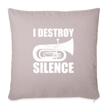 Tuba - Sofa pillowcase 17,3'' x 17,3'' (45 x 45 cm) - light taupe - Front