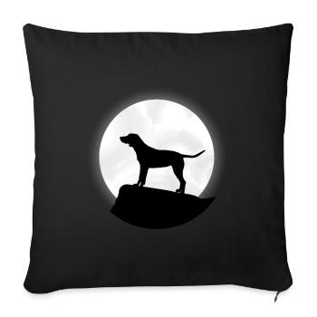 Labrador Retriever dog dogs birthday gift - Sofa pillowcase 17,3'' x 17,3'' (45 x 45 cm) - black - Front