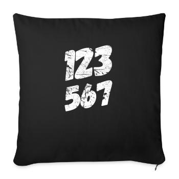 Salsa dance - Sofa pillowcase 17,3'' x 17,3'' (45 x 45 cm) - black - Front