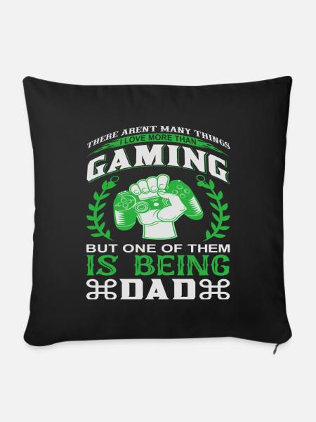 Gamer Zocker Player Geschenkidee - Sofakissenbezug 45 x 45 cm - Schwarz