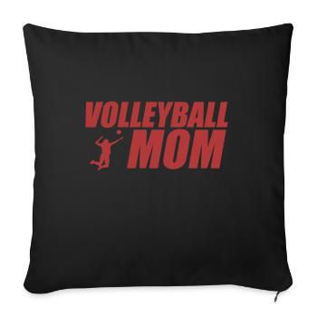 Funny Volleyball Mom Mothers Day Apparel - Sofa pillowcase 17,3'' x 17,3'' (45 x 45 cm) - black - Front