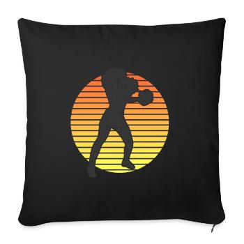 African Girl Dancing T-shirt Sunset - Sofakissenbezug 45 x 45 cm - Schwarz - Vorne