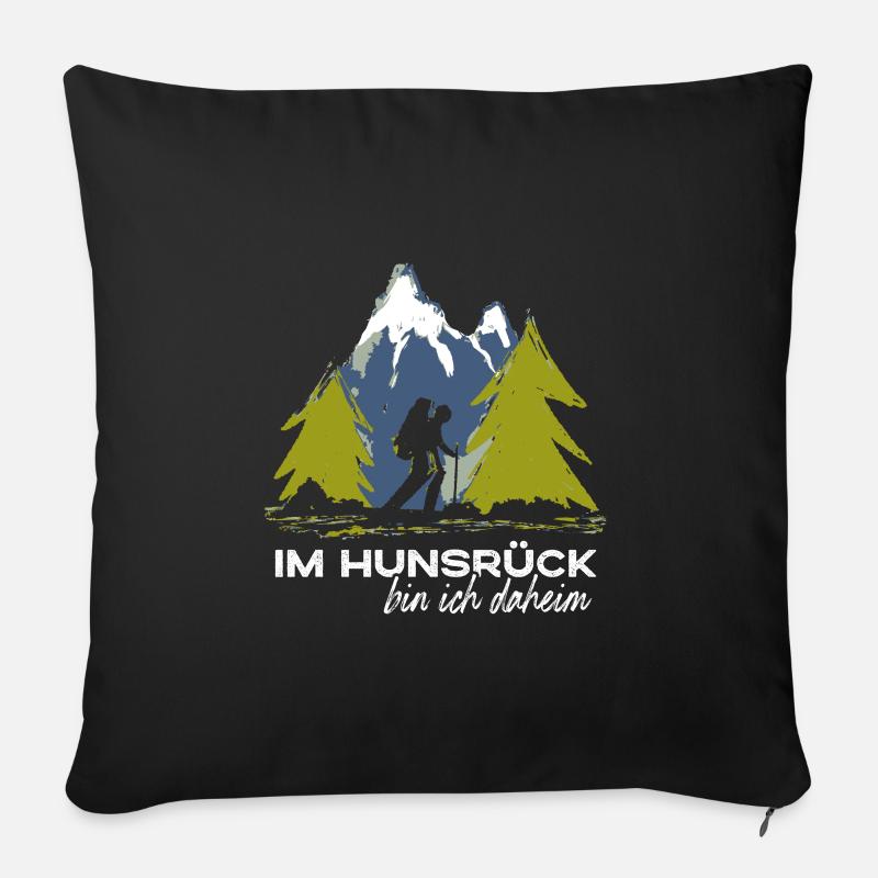 Hunsrück - Sofakissenbezug 45 x 45 cm - Schwarz