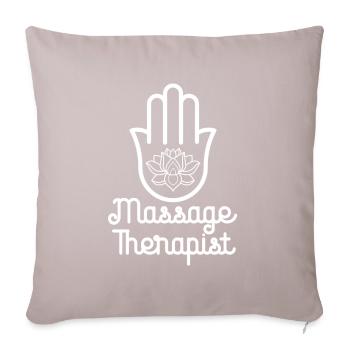 Massage Therapist - Sofa pillowcase 17,3'' x 17,3'' (45 x 45 cm) - light taupe - Front