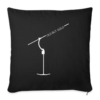 Old but Gold, T-bar ski lift snowboard mountains - Sofa pillowcase 17,3'' x 17,3'' (45 x 45 cm) - black - Front