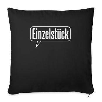 Einzelstück - Sofakissenbezug 45 x 45 cm - Schwarz - Vorne