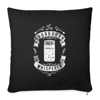 Sourdogh Whisperer Bread Baking Bakery - Sofa pillowcase 17,3'' x 17,3'' (45 x 45 cm) - black - Front