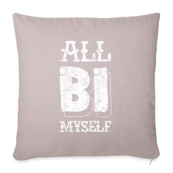 Vêtements LGBT bisexuels - Housse de coussin décorative 45 x 45 cm - taupe clair - Devant