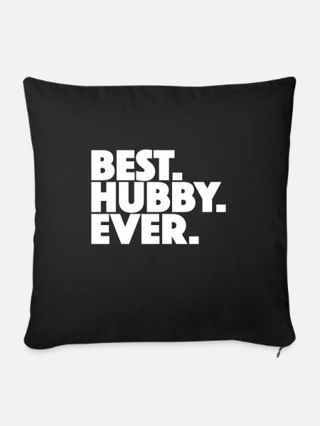 Bestes Ehemann-Geschenk - Sofakissenbezug 45 x 45 cm - Schwarz