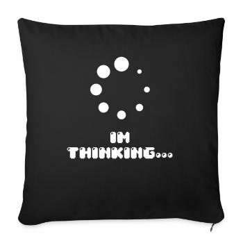 Computer Buffering Geek Pun Bekleidung - Sofakissenbezug 45 x 45 cm - Schwarz - Vorne